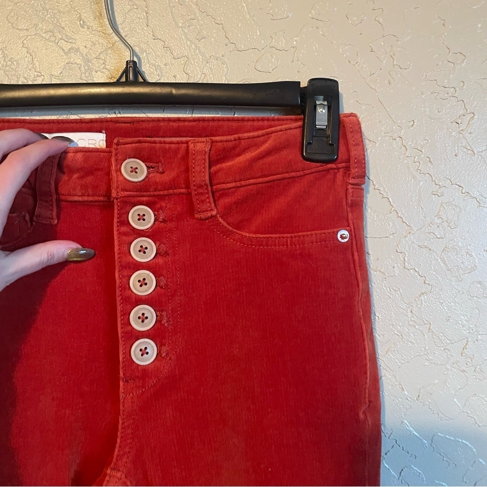 Anthropology Red High Rise Corduroy‎ Skinny Jeans - Picture 5 of 8